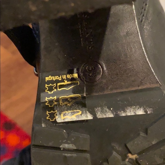 All Saints buckle boots lug sole block heel 39 8 - Picture 3 of 4